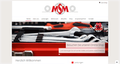 Desktop Screenshot of msm-industriebedarf.de